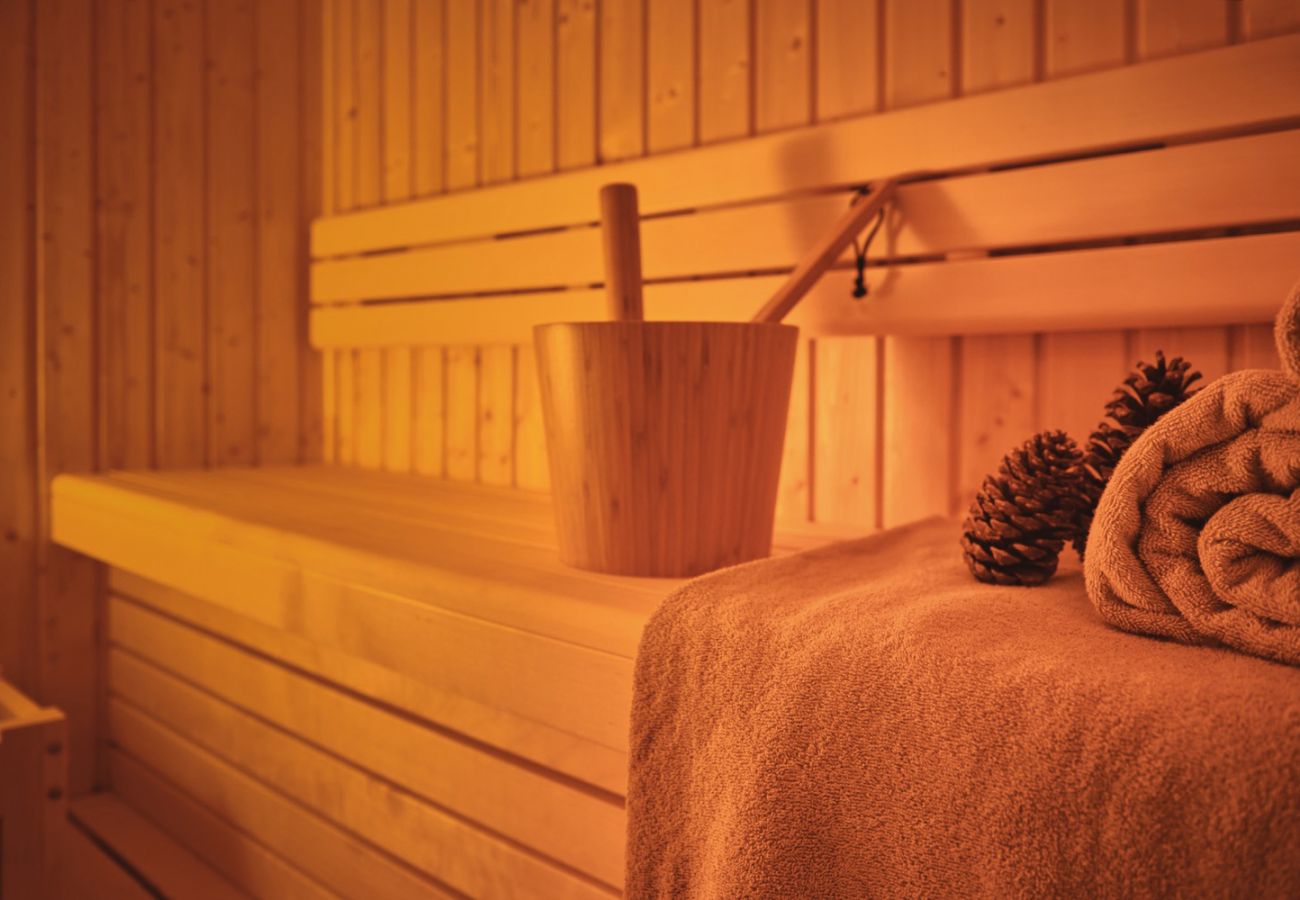 Sauna in der Ferienwohnung Adler Lodge D3 in Tauplitz