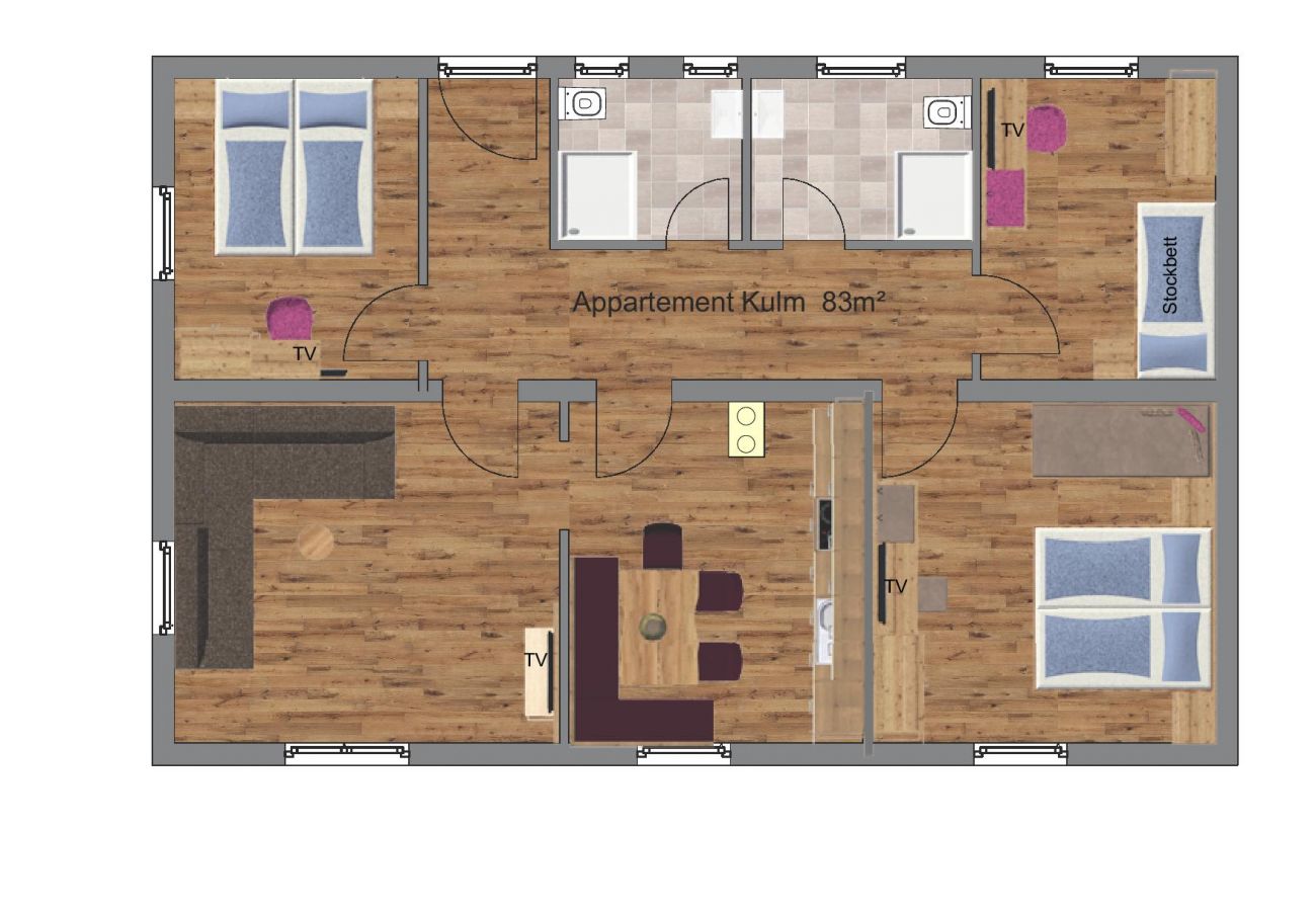 Ferienwohnung in Tauplitz - Appartement Kulm - Kolb