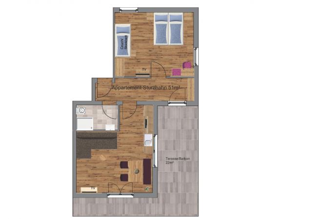 Ferienwohnung in Tauplitz - Appartement Sturzhahn -  Kolb Ferienwohnung in Tauplitz - Appartement Sturzhahn -  Kolb