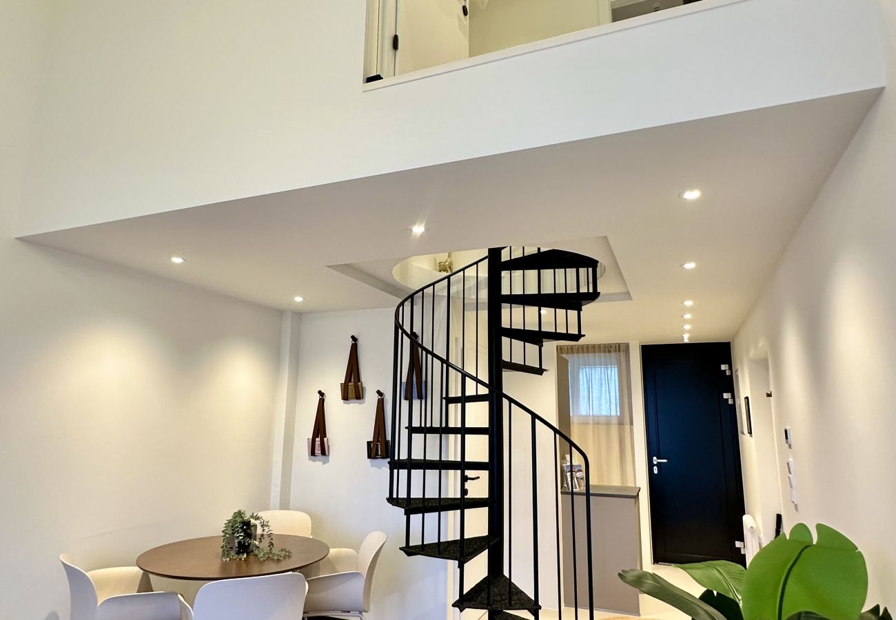 Ferienwohnung in Bad Mitterndorf - Das Alpenzeit Loft mit Grimmingblick