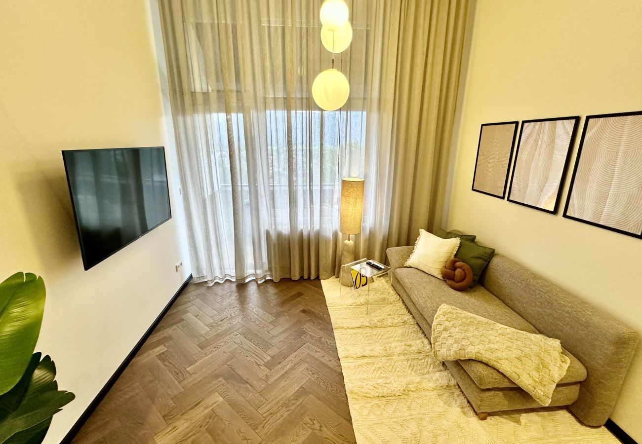 Ferienwohnung in Bad Mitterndorf - Das Alpenzeit Loft mit Grimmingblick