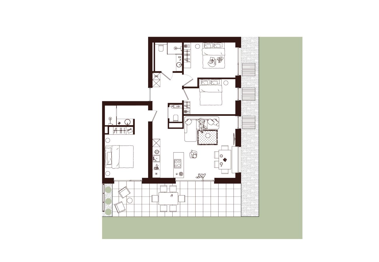 Ferienwohnung in Aich-Assach - DAS AICH - Suite Niva