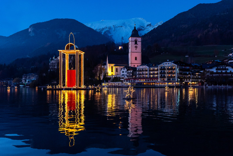 Friedenslicht+Laterne+Wolfgangsee